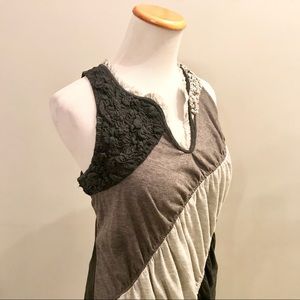 Anthropologie Sleeveless Razor Back Top | Size L